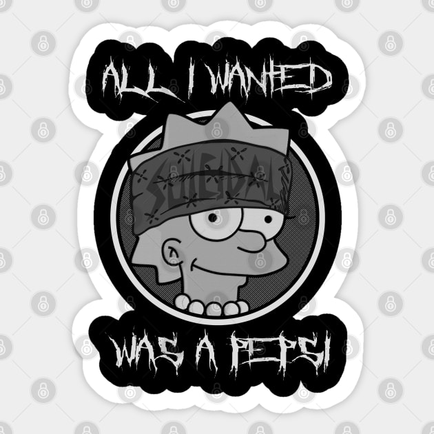 all i wanted suicidal meme Sticker by Super Human Squad